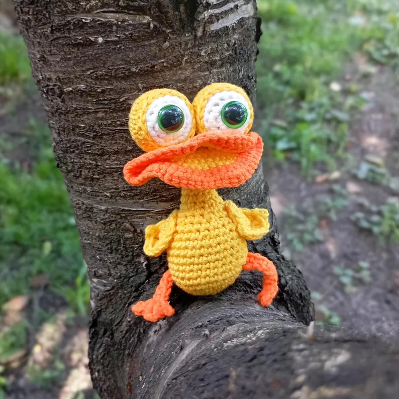 4 in 1 Funny Animal Crochet Keychain,  Amigurumi ,Stitch,Labubu,Mushroom guy,Duck.  Digital Download