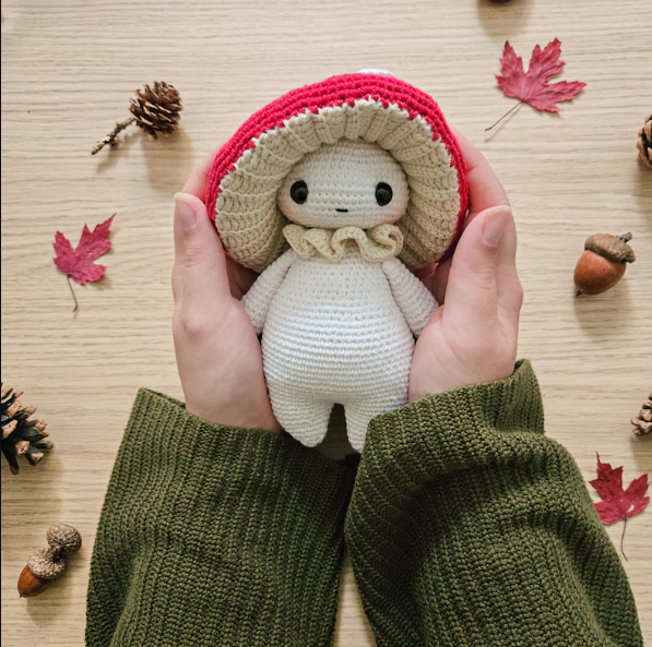 4 in 1 Funny Animal Crochet Keychain,  Amigurumi ,Stitch,Labubu,Mushroom guy,Duck.  Digital Download