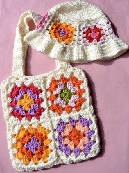 Granny Squares Tote Bag - Digital Download
