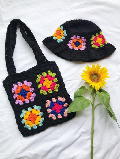 Granny Squares Tote Bag - Digital Download