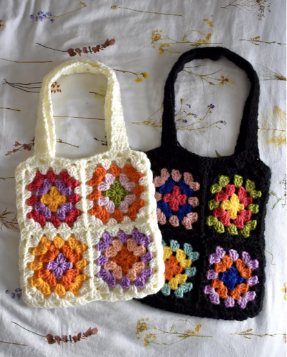 Granny Squares Tote Bag - Digital Download