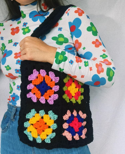 Granny Squares Tote Bag - Digital Download