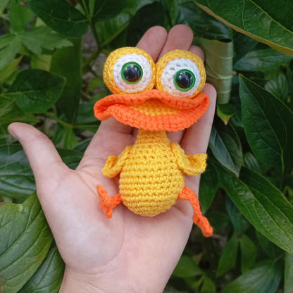 4 in 1 Funny Animal Crochet Keychain,  Amigurumi ,Stitch,Labubu,Mushroom guy,Duck.  Digital Download