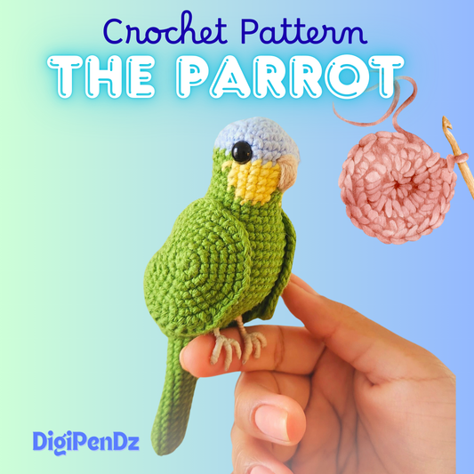 Crochet Pattern The Rarrot - Digital Download