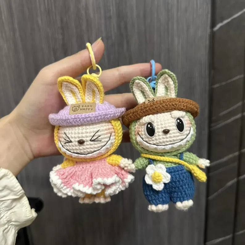 Couple Labubu Crochet Pattern Amigurumi - Digital Download