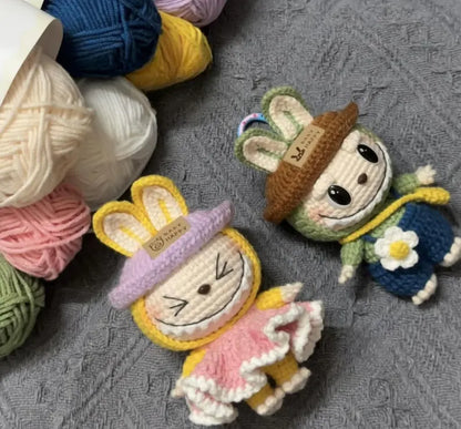 Couple Labubu Crochet Pattern Amigurumi - Digital Download