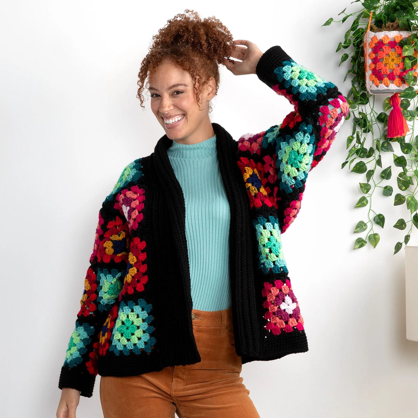 Red Heart Cozy Crochet Granny Cardigan Pattern, XS/S/M/L Digital Download