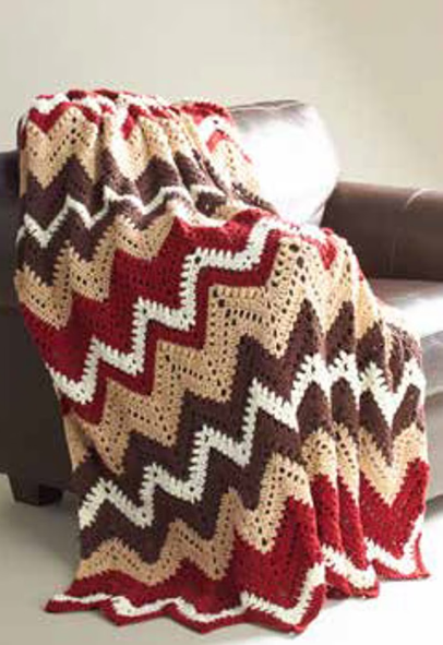 Cabin in The Woods Afghan  in Caron Simply - Digital Download